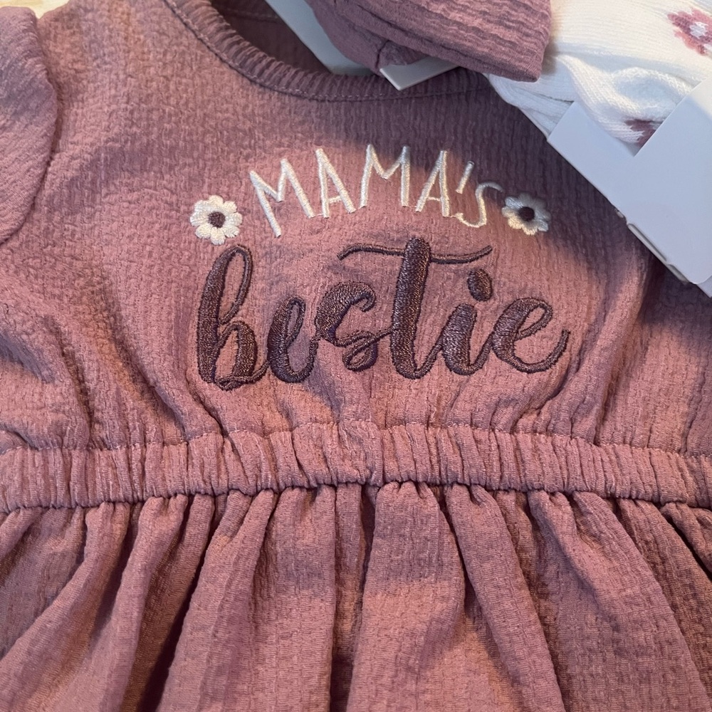 Catherine Malandrino Pink Kids Dress with Accessories